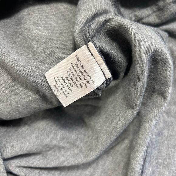 Johnny Was Charcoal Top with darker red Embroidery - Picture 5 of 7